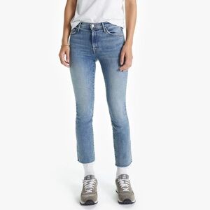 MOTHER‎ The Rascal Ankle Fray Jeans in Bonfire Lightning size 27